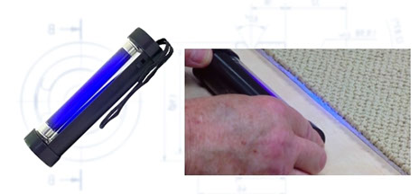 UV Seam Inspection Lamp an essential component for carpet edge welding system and many other household uses. 